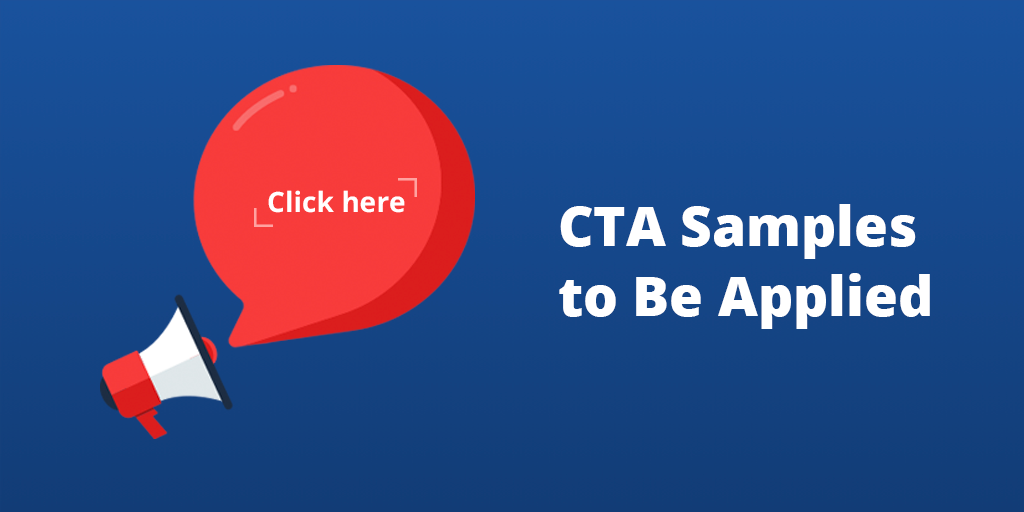 CTA Samples to Be Applied