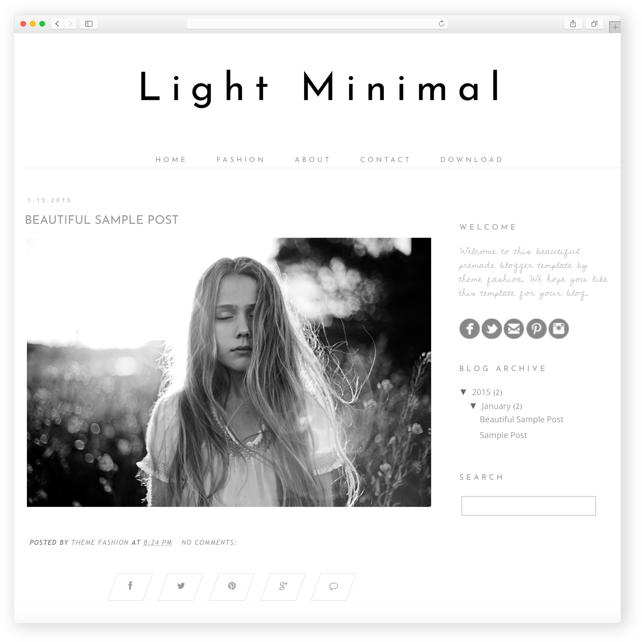 blogger template white