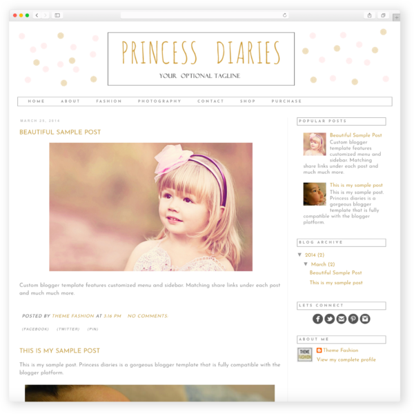 free-blogger-template-princess