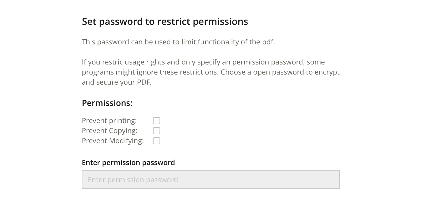 Password Protection