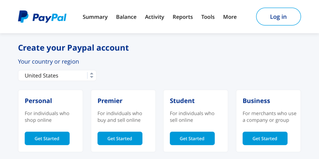 PayPal account 1