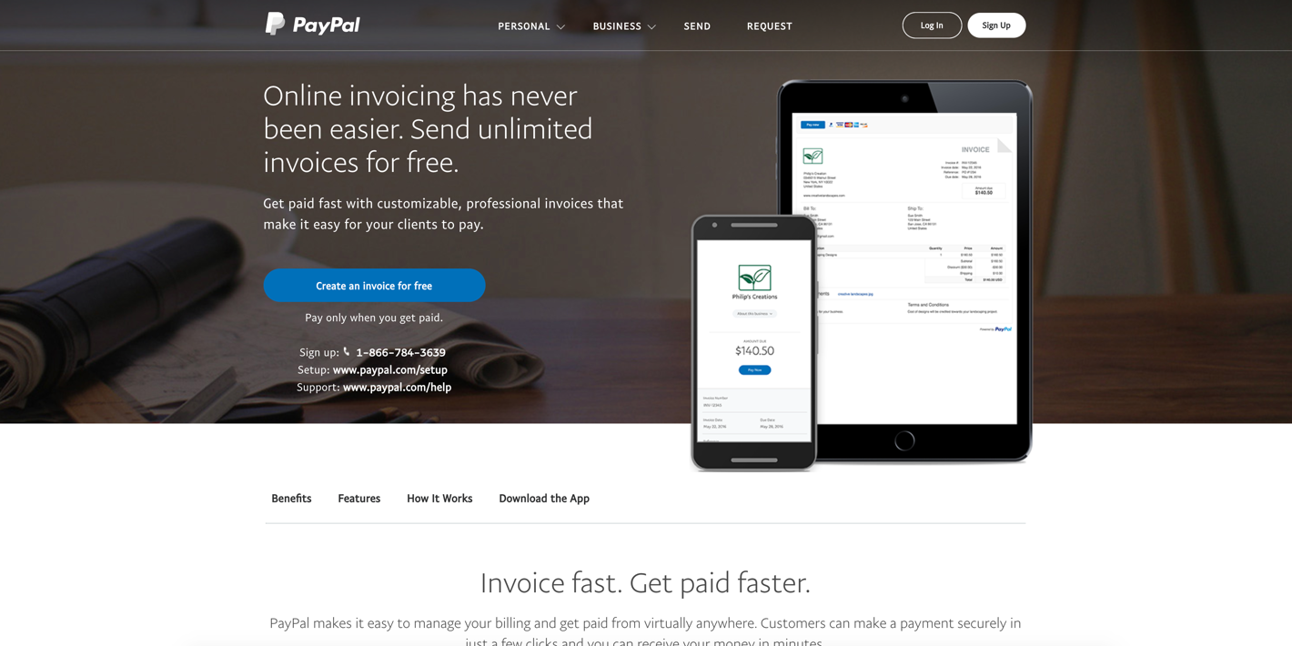 which online invoicing use paypal business payments