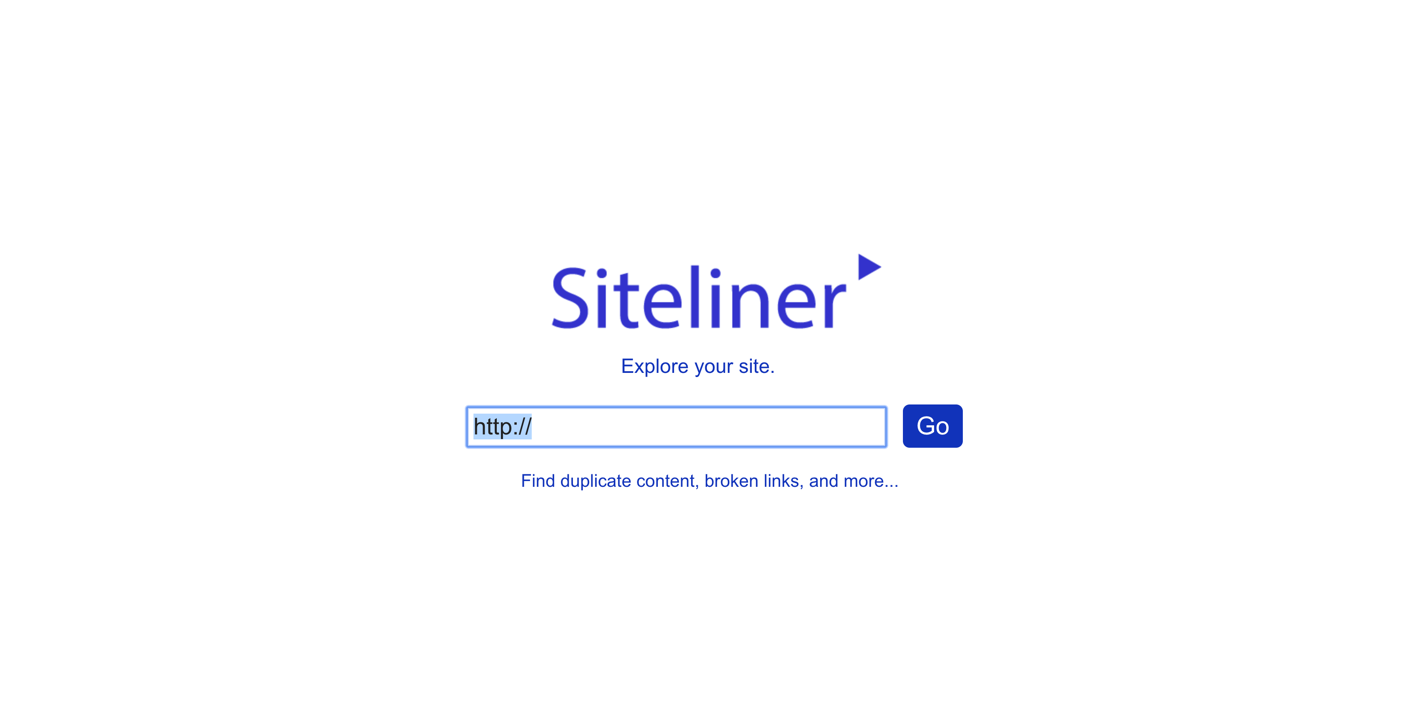 Siteliner competitor analysis tool