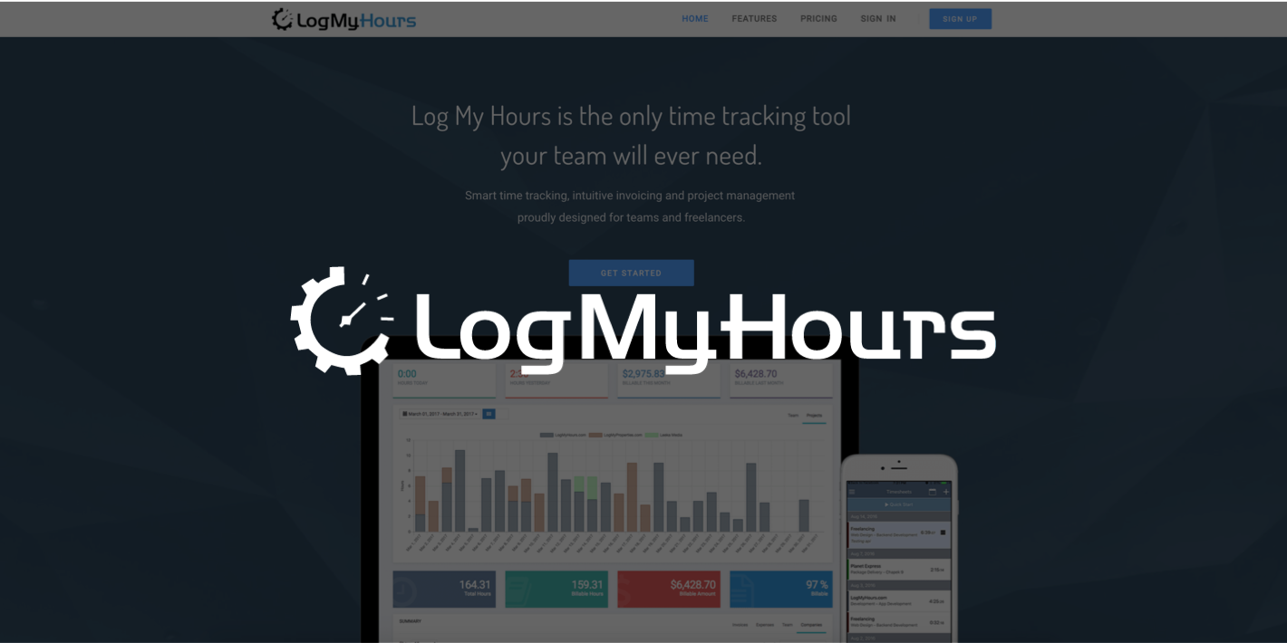 time tracking and invoicing with Log My Hours