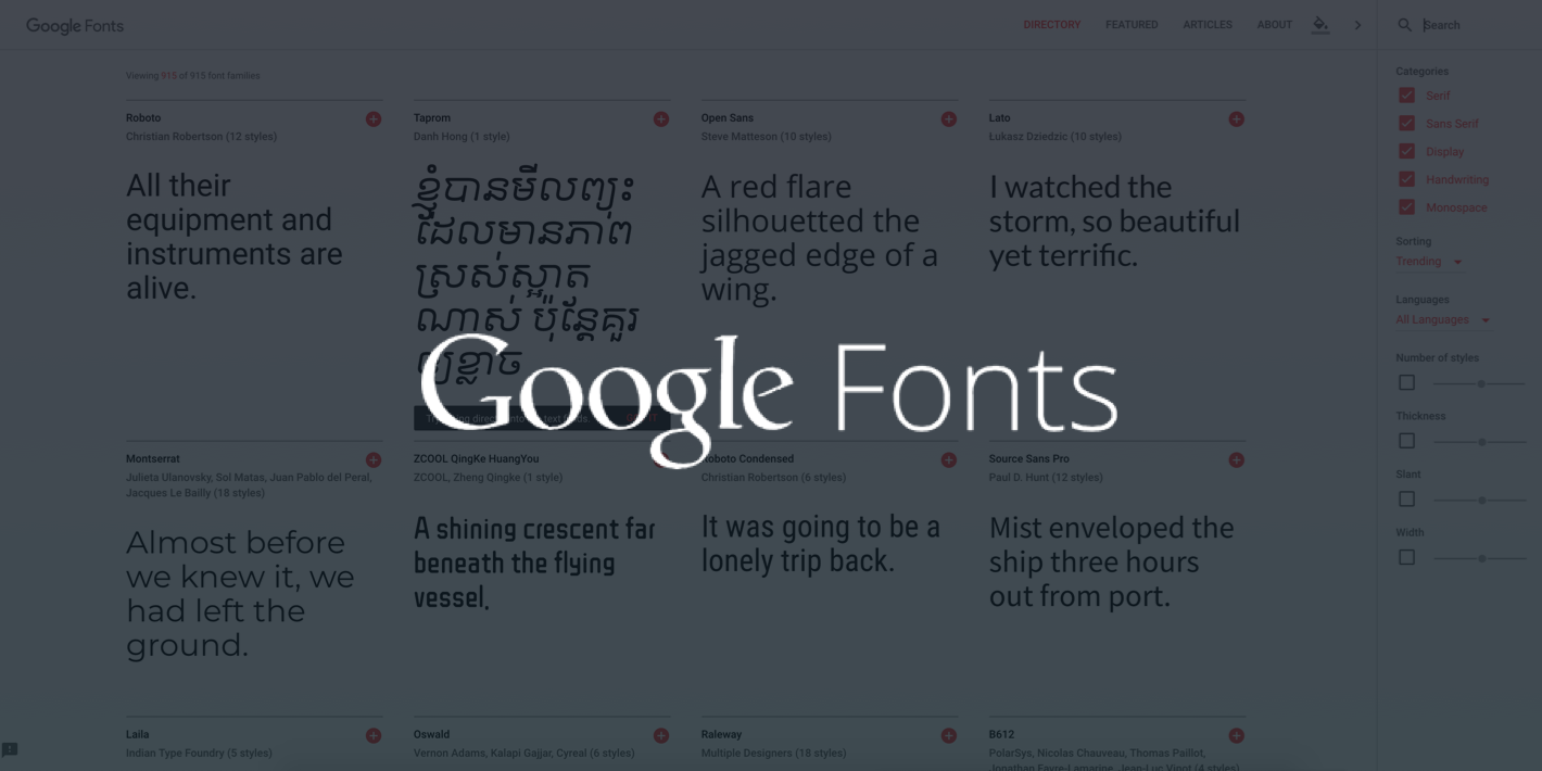 Google Fonts