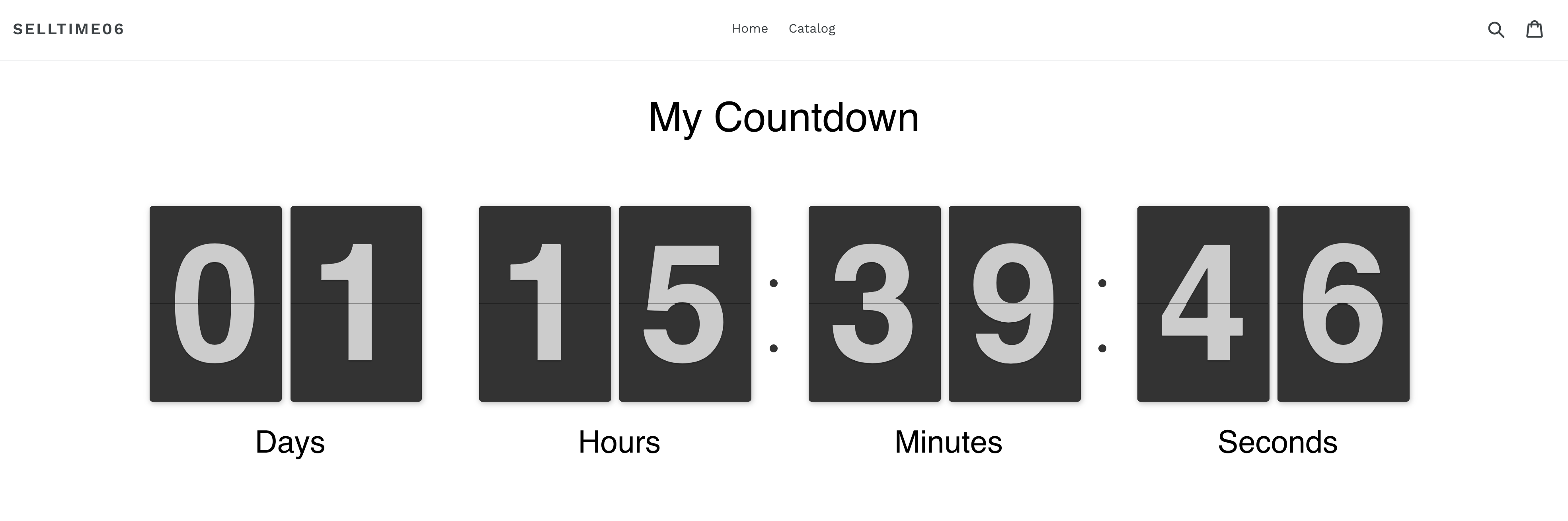 Countdown Timer for Shopify Demo