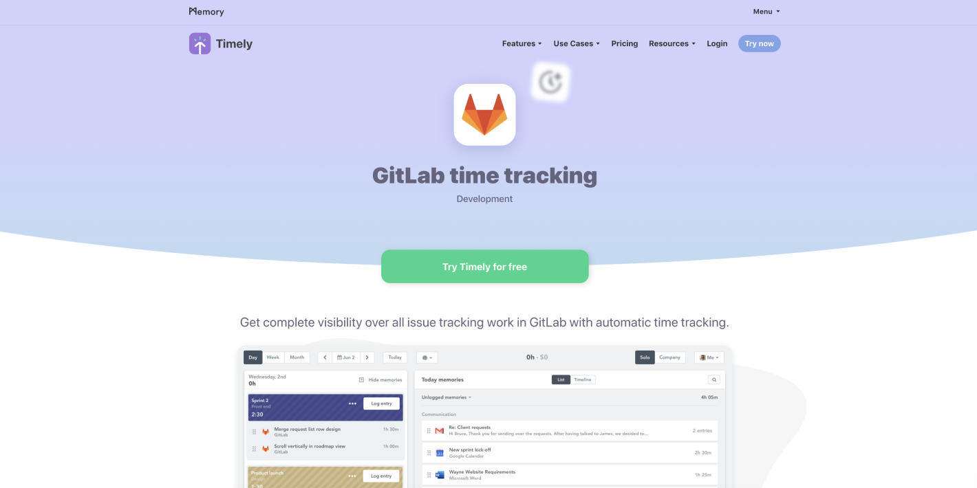 Timely and GitLab Integration