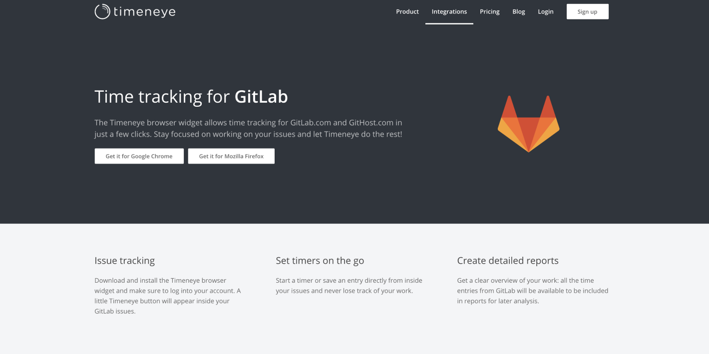 Timeneye and GitLab Integration