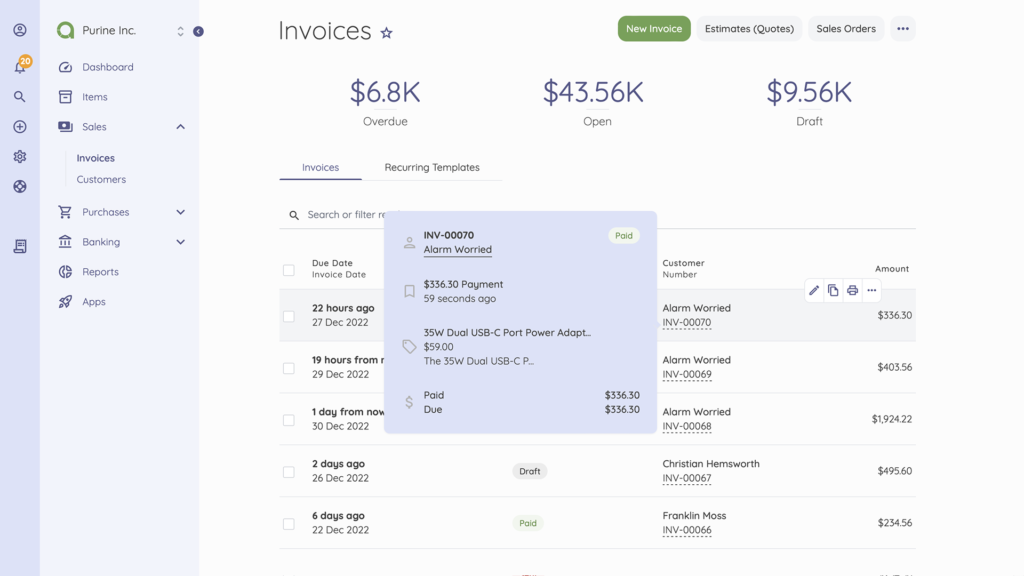 Akaunting invoicing software