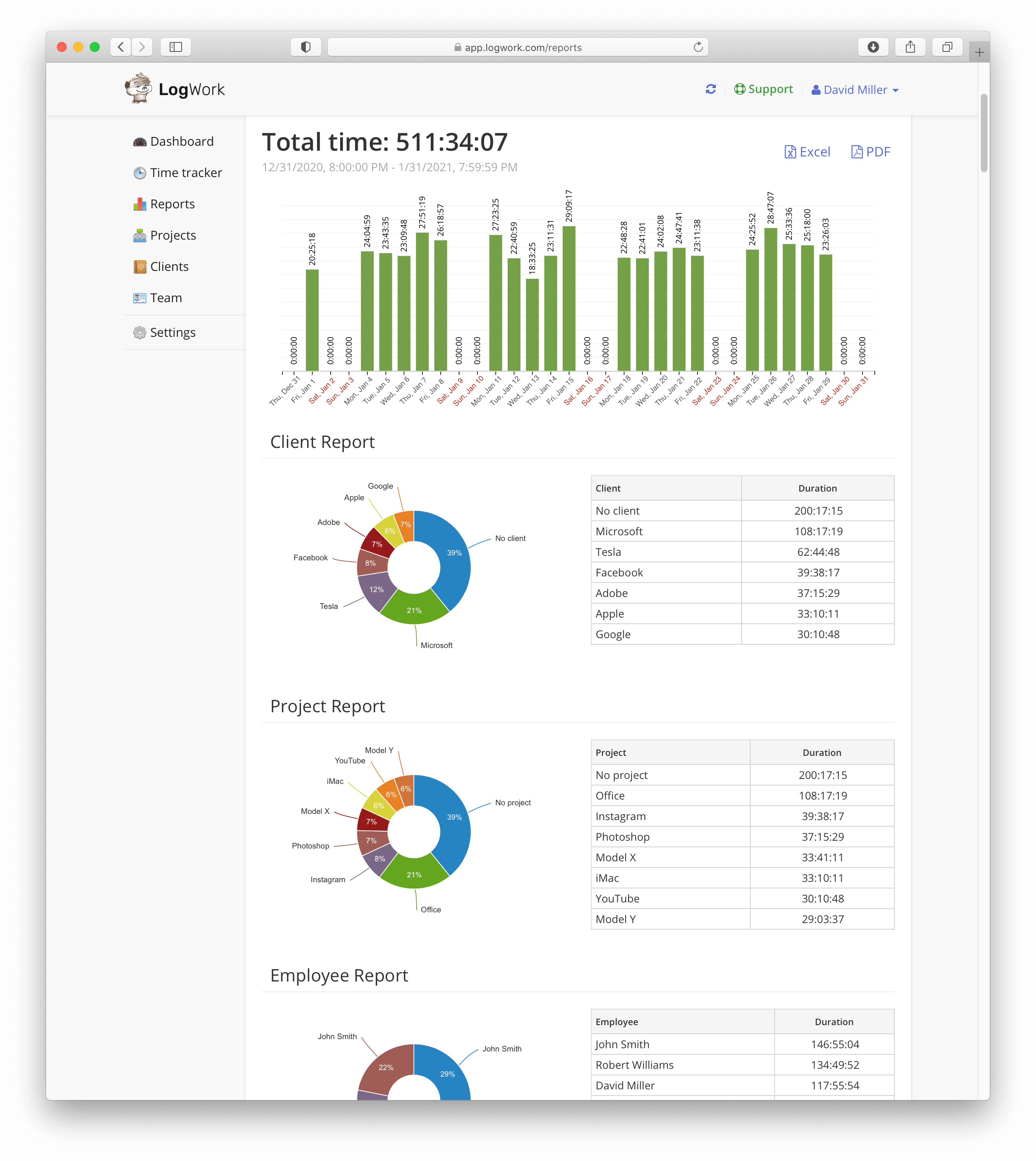 Excel Time Tracking Worksheet